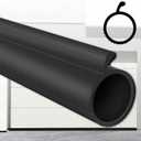 Gaahing 0.19" P-Bulb Garage Door Bottom Seal Strip - Replacement Impact Buffer Weatherstripping, Fits Single Track Overhead Door (9.8 FT, Black)