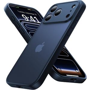 for iPhone 17 Pro Case [16FT Military Grade Shockproof], Anti-Slip Anti-Scratch, Slim Translucent Frosted Matte Phone Cover, Case for iPhone 17Pro 6.3", Blue