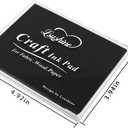Lsushine Craft Ink Pad Stamps, DIY for Paper, Scrapbooking, Wood Fabric,Finger Ink Pads for Kids(Black-2)