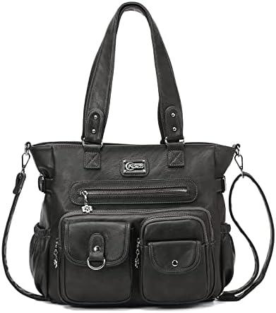 KL928 Large Purses for Women Shoulder Bag Tote Handbags Stylish Vegan Leather Hobo Bags Ladies
