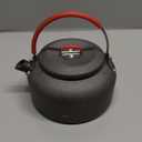 REDCAMP 0.8L Mini Outdoor Camping Kettle, Aluminum Water Pot with Carrying Bag, Compact Lightweight Tea Kettle