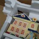 34 PCS Large Christmas Village Sets Pre-Lit Christmas Village Houses Decoration Battery Operated Christmas Figurine Accessories Town Building Collection for Indoor Room Deskto Decor and Display