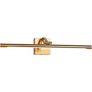 Dimmable Picture Light for Wall 24 inch Golden Brass Finish Art Lighting with Rotatable Light Tube 2800K Full Metal Hardwired Gallery Light for Painting Artwork Display
