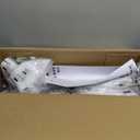 SONGMICS Clothes Drying Rack, with Bamboo Hanging Rods, Foldable Metal Laundry Rack, Space-Saving, Free-Standing Airer, Indoor Use, White and Natural ULLR516W01