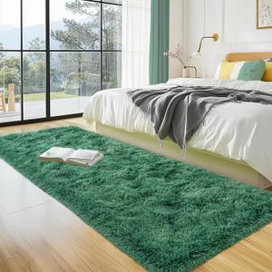 Small Rugs for Bedroom, Fuzzy Throw Rug for Living Room Dorm, Soft Fluffy Bedroom Rug, Non Slip Shag Rugs, Modern Indoor Home Decor Aesthetic, 2x3 Feet, Camel