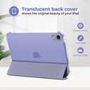 ProCase Smart Case for iPad Mini 7 A17 Pro 2024/iPad Mini 6 2021 8.3 Inch iPad Mini 7th/6th Gen Case, Hard Back Cover for iPad Mini 8.3 7th Gen A2995/A2996/A2993/6th Gen A2567 A2568 A2569 -Lightpurple