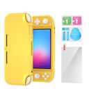 ECHZOVE TPU Case Compatible with Switch Lite, Protective Case Compatible with Switch Lite with Tempered Glass Screen Protector - Yellow