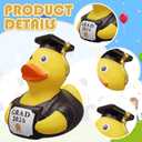 Gersoniel 24 Set Graduation Duck Party Favors 24 Graduation Rubber Duck 24 Grad Cap Box Class of 2026 Candy Box with Tassel Grad Gfits for Elementary Preschool Kindergarten Student Supplies(Black)