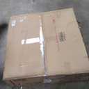 Merax Modern 35.4 Inch Round Large Coffee Table with Sturdy Base, Wood Center Table with 6.8" Thick Tabletop for Living Room Reception Room, Easy Assemble, Walnut