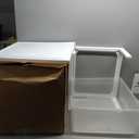 IRIS USA 47 Qt. Extra-Large Stackable Storage Drawer Plastic Drawer Organizer with Clear Doors, for Pantry Bedroom Closet Kitchen Under-Sink Home and Office De-Clutter Shoes and Crafts, White, 2-Pack