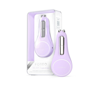 FOREO Bear 2 Eyes & Lips - Microcurrent Line Smoothing Instant Face Lift - - Eye Care Device - Brow Lift - Dark Circles Under Eye Treatment & Lip Plumper Device - Firming Beauty Products - Lavender