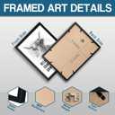 arteWOODS Funny Highland Cow Bathroom Wall Art - Rustic Farmhouse Wall Decor with Humorous Quotes Black Framed Print Artwork Cute Animal Pictures for Shower Toilet Restroom Kid's Washroom 8x10 Inch