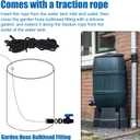 BOXOB 2pcs 3/4" GHT PVC Rain Barrel Spigot Kit, Garden Diverter Kit with Bulkhead Fitting, Hose Faucet Adapter & Thread Seal Tape, Drain Valve Connector for Water Tank, Aquarium, Pool, Garden Barrel