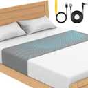 Grounding Mat for Bed, for All Mattress Size, 90% Organic Cotton+10% Pure Silver Fiber, Earth Connected, Healthy Sleep, with Static grounding Cord and Test Pen (Gray, 105 * 23.2 inch)