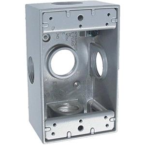 Bell Outdoor 5332-0 Gray Single Gang Weatherproof Box