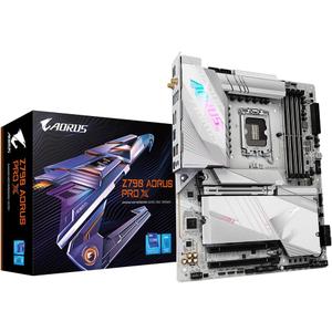 Gigabyte Z790 AORUS PRO X Motherboard - Supports Intel 14th Gen CPUs, 18+1+2 Phases VRM, up to 8266MHz DDR5 (OC), 1xPCIe 5.0 + 4xPCIe 4.0 M.2, Wi-Fi 7, 5GbE LAN, USB 3.2 Gen 2x2