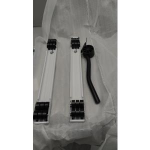 LUCKUP Heavy Duty Appliance Rollers W/Crowbar, Extendable Washing Machine Stand Furniture Rollers Mobile Fridge Base Furniture Sliders for Refrigerators Washer and Dryer Support 660 lbs, White (17.1 - 27.3" adjustable)
