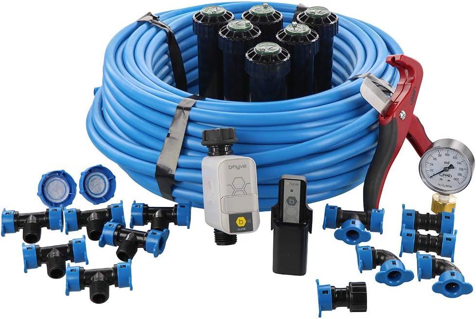 Orbit 50022 Medium-Area 1-Zone All-in-One Automatic Watering System with B-hyve Smart Hose Watering Timer and B-hyve Smart Wi-Fi Hub, Up to 1,250 sq ft
