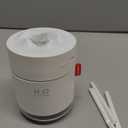 Portable Mini Humidifier, 500ml Small Cool Mist Humidifier, USB Personal Desktop Humidifiers for Baby Bedroom Travel Office Home, Auto Shut-Off, 2 Mist Modes, Super Quiet, White