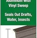 Frost King Premium Aluminum And Vinyl Door Sweep 1-5/8-Inch by 36-Inches, Brown - B59/36H