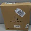 Cozy Bliss Faux Fur Throw Blanket for Couch, Fuzzy Soft Plush Thick Warm Fluffy Reversible Wave Textured Blanket for Sofa Bedroom Living Room, 55 * 70 Inches Navy Blue