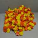 Yunsailing 10 Pcs 5 ft Marigold Garland Day of The Dead Artificial Marigold Flowers Garland for Wedding Indian Diwali Decoration, Dia De Los Muertos Decoration (Yellow and Purple)