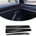 Matte Black Dashboard Cover and Front Door Cover Compatible with Tesla Model 32021-2023 and Model y2019-2024 (Matte Black)