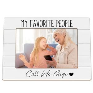 NJKRY Gigi Picture Frames, Gifts for Grandma, Mothers Day Birthday Gift for Grandma Nana Wooden Photo Frames, My Favorite People Call Me Gigi Picture Photo Frame forDesk Table 4X6 Photos