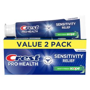 Crest Pro-Health Advanced Sensitivity Whitening Plus Scope Toothpaste, 5.1 oz x 2