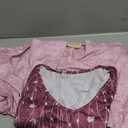 Zeagoo 3/4 Sleeve Women's Dress Casual Midi Tshirt Dresses with Pockets Empire Waist Summer Semi-Formal Boho Beach Sundress (Medium, Purple)