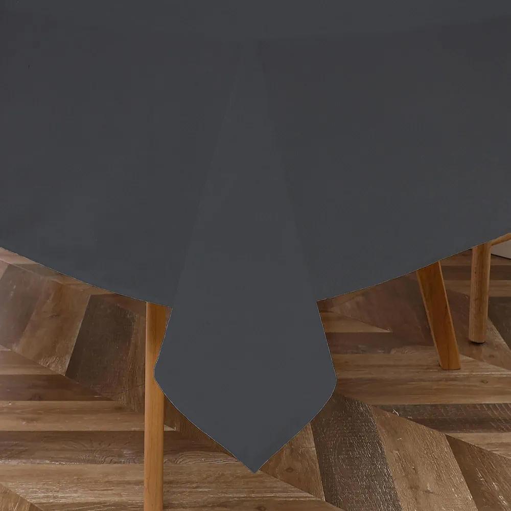 Majestic Giftware PVC Faux Leather Rectangle Tablecloths | (TCE9-54180) Black Waterproof & Spill Proof Dining Table Cover | Decorative Washable Tablecloth for Home, Kitchen, Party (54X180)