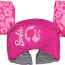 SwimWays Barbie Swim Trainer, US Coast Guard Approved Life Vest, Kids Swim Vest and Swimming Aid, Arm Floaties & Life Jackets for Kids 33-55 lbs, Barbie Life Jackets