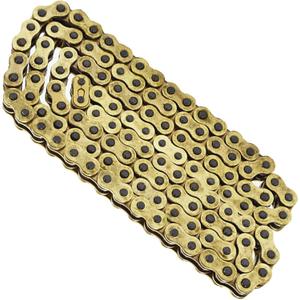 Motorcycle 520 Chain 120 Links with O-Ring Gold Replacement for Most Motorcycle and Dirt Bike