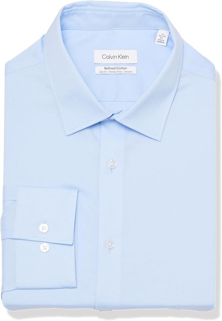 Calvin Klein Men's Refined Cotton, 17" Neck 34"-35" Sleeve, 0