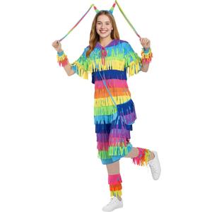 Adult Women Onesie Set for Halloween, Cute and Easy Adult Halloween Costume Funny Fiesta Outfits (M)