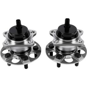 512505 PAIR Rear Left/Right Wheel Bearing and Wheel Hub Compatible with 2010-2015 Prius, 2012-2015 Prius Plug-In 2010 2011 2012 2013 2014 2015 Wheel Bearing Hub Assembly 5 Lugs w/ABS