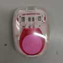 Travel Women's Mini Round Handle Smooth Razor with Dry Case - 5 Blade - Bikini, Leg, Body Hair - 1 Refill, Pink