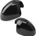 51162754913 51162754914 Left Right Side Mirror Cover Caps Compatible with Mini R55 R56 R57 R58 R59 R60 R61 2007-2016 Manual Folding Mirrors Only, Pair Rearview Mirror Cap Glossy Black