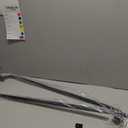 2 Pack Matte Black Disc Curtain Rods, 28-48 Inches Window Curtain Rod,Adjustable Room Darkening Drapery Rod with Aluminum Finials and Brackets,Wrap Around Design