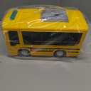 HONGTUO School Bus Toy with Sound and Light, Simulation Steering Wheel, Toddlers School Bus with Music Education, Gift for 1-3-5 Boys & Girls