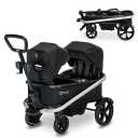 BOB Gear Renegade Canopy Stroller Wagon with 3 Seats, 5-Point Harness System, All-Terrain Tires, and Push and Pull Handle, Nightfall