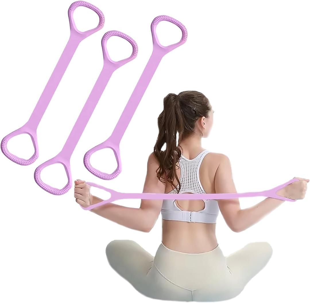 Figure 8 Resistance Band with Handles, Elastic Bands for Working Out,Arm,Back,Shoulder Training Elastic Ropes,Exercise Equipment for Yoga, Pilates,Physical Therapy Stretching