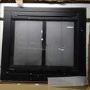 Stanbroil Fireplace Glass Bi-fold Style Door, Black Finish, Medium, Decorative Fireplace Screen Door for Fireplace Accessories