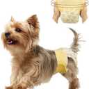 FurVeluxia Dog Diapers Female, Pull It Up Disposable Puppy Diapers with 360° Stretchy Waist, Super Absorbent Leak-Proof Doggie Diapers for Playful Dogs, Dog Walking, Gaming, (Small,30PCS)