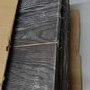 MyGift Vintage Gray Solid Wood Small End Table/Side Table/Night Stand/Bedside Table with X Design and Bottom Storage Shelf, Decorative Sturdy Nightstand