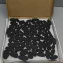 Lovdeco Black Pebble Tile Shower Floor, Elongated Mosaic Pebble Backsplash for Wall, Stone Tiles for Bathroom and Outdoor Garden, 5 Sheets, Matte and Flat Surface