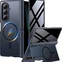 MOBOSI for Samsung Galaxy Z Fold 7 Case with Privacy Screen Protector, [Compatible with Magsafe], [Built-in Kickstand & Full Body Hinge Protection] Magnetic Slim Phone Case for Z Fold7, Jet Black