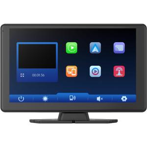 9" Carplay Screen Wireless CarPlay & Android Auto Car Stereo with 5K Dash & 1080p Backup Camera, Car Audio Receivers with Bluetooth/GPS Navigation/Voice Control/Mirror Link