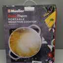 Mueller RapidTherm Portable Induction Cooktop, 1800W Hot Plate Electric Stove Top Burner. 8 Temp Levels, Auto-Off & Pot Detection, LED Display, Child Lock, 4 Programs, Burners for Cooking