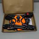 PHOEPET No Pull Dog Harness Medium Reflective Front Clip Vest with Handle, Adjustable 2 Metal Rings 3 Buckles,[Easy to Put on & Take Off](M, Orange)